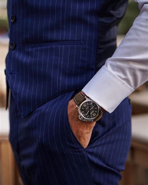 panerai with suit